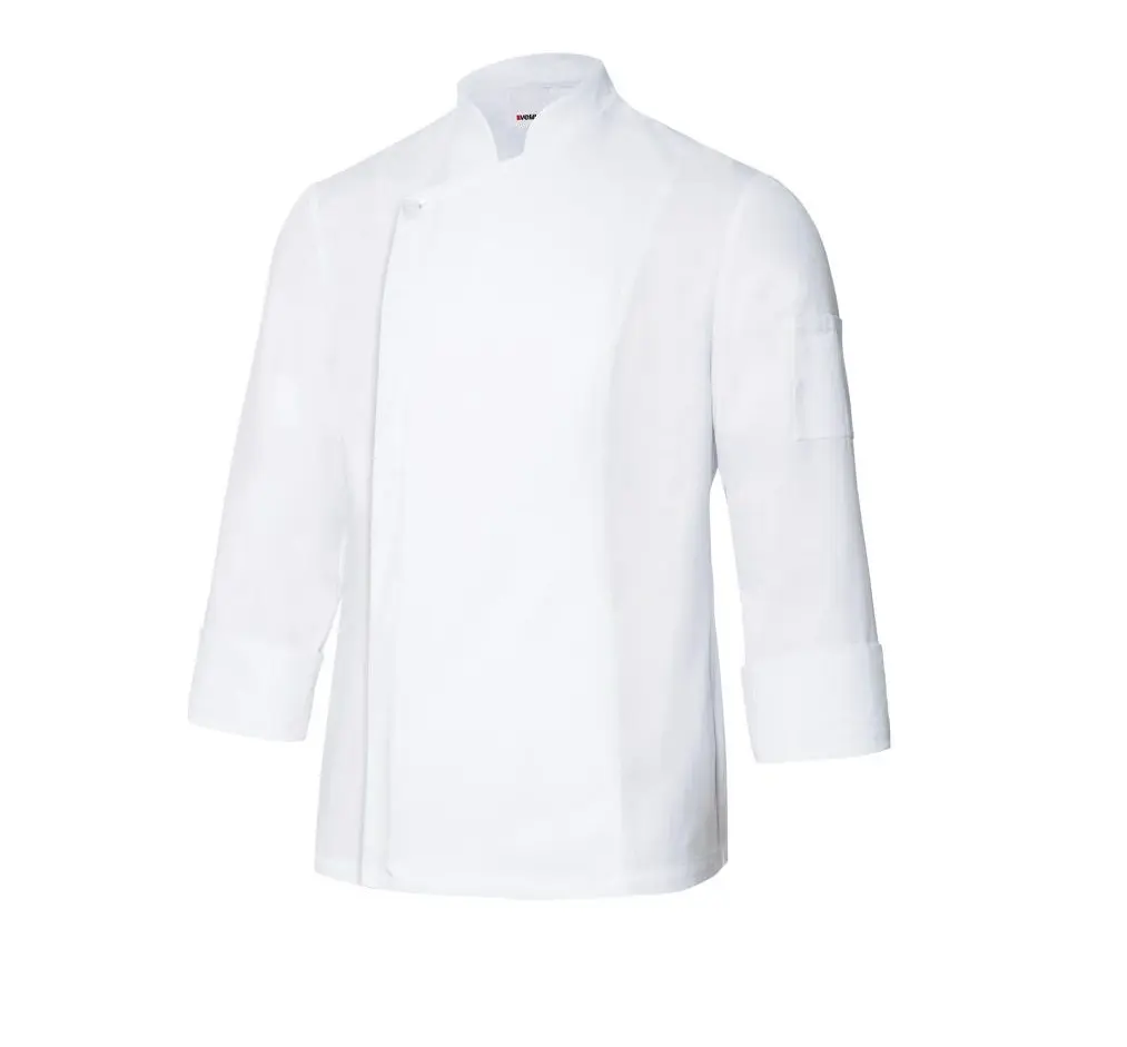 CHAQUETA COCINA 405202TC · ML · CIERRE CREMALLERA · CUELLO MAO