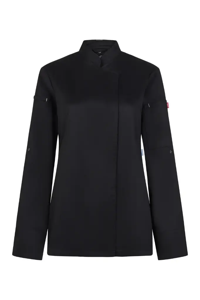 CHAQUETA COCINA 405211W SHIFT WOMAN · ML · ESPALDA COOLMAX · ECO · CIERRE AUTOMATICOS