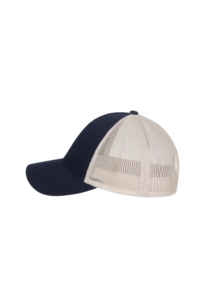 GORRA TRUCKER CM260B HAMILTON BICOLOR · 5 PANELES · AJUSTE PLASTICO · SARGA/REJILLA